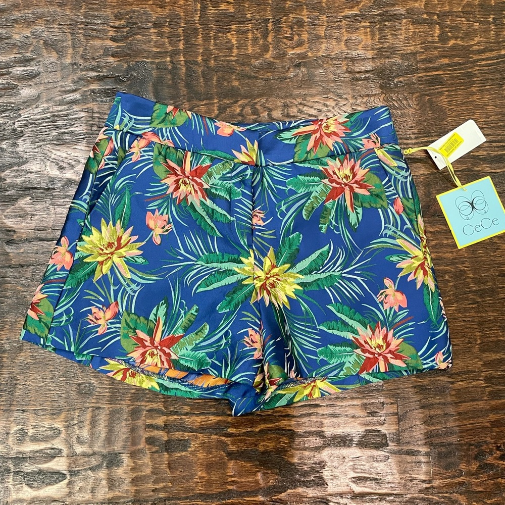 CeCe Embroidered Havana Shorts